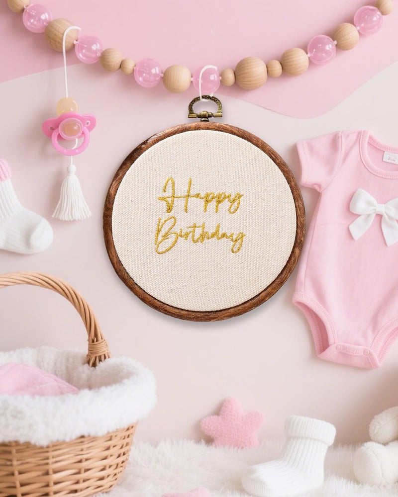 LIWOFLY Baby Monthly Milestone Markers Disc, Happy Birthday Decoration for Infant Room, Wooden Announcement Sign, Birthday Signs, Shower Gift, Reusable Photo Props (Small Gold Text) - Image 5